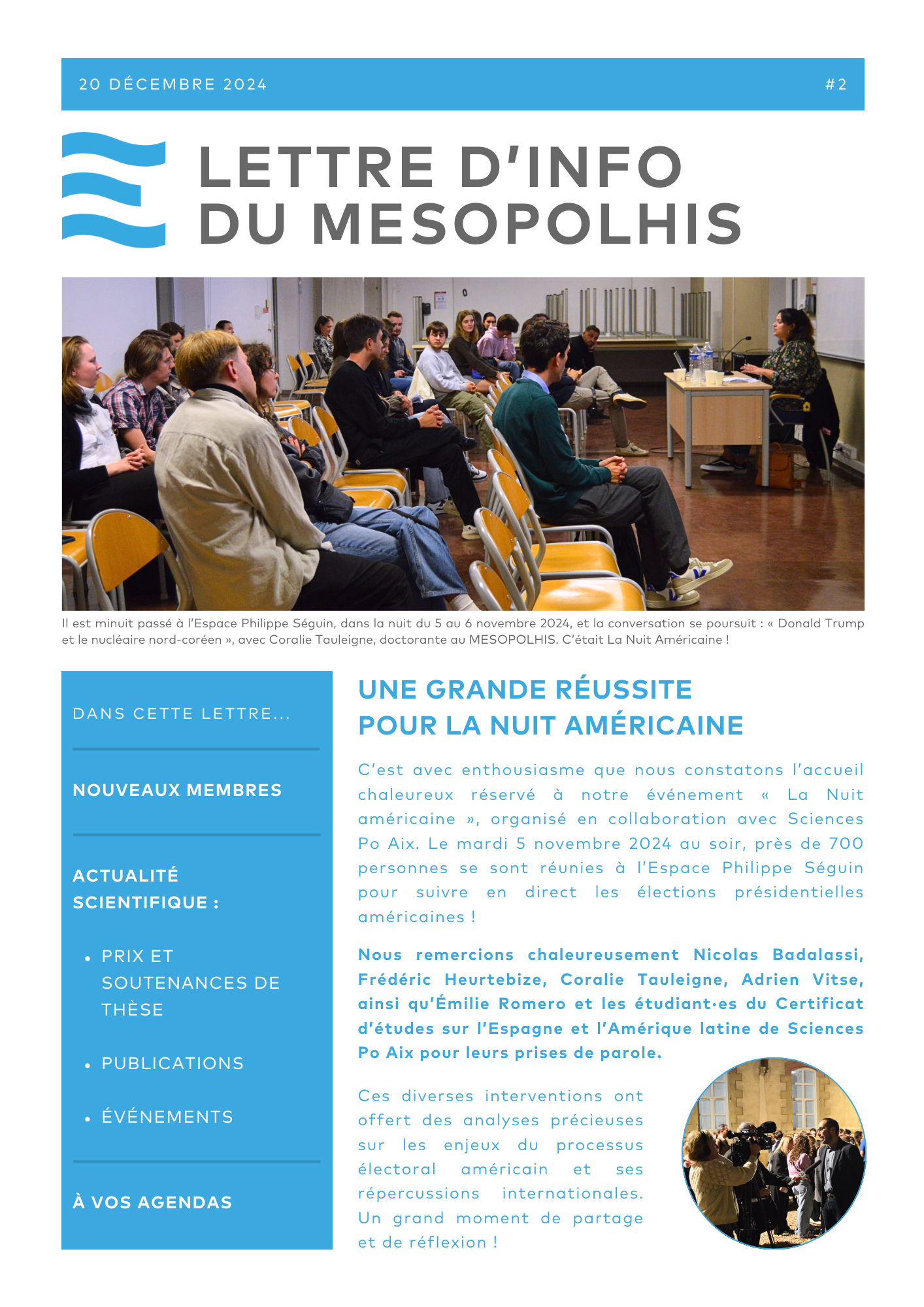 1e page LETTRE D’INFO DU MESOPOLHIS Nov Dec 2024