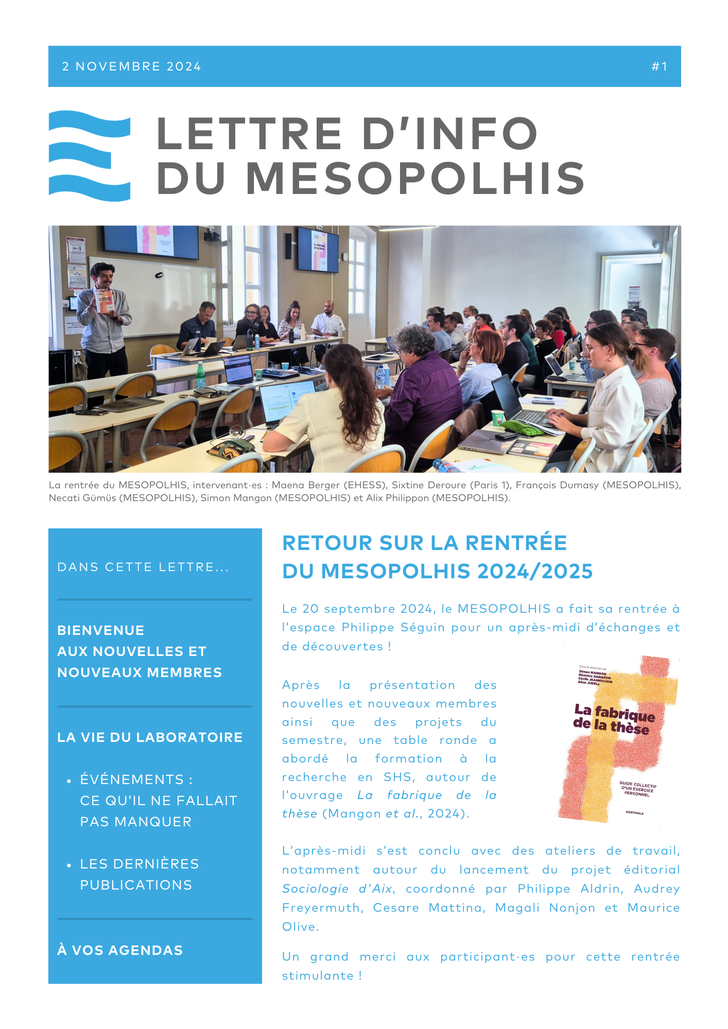 1e page LETTRE D’INFO DU MESOPOLHIS Sept Oct 2024