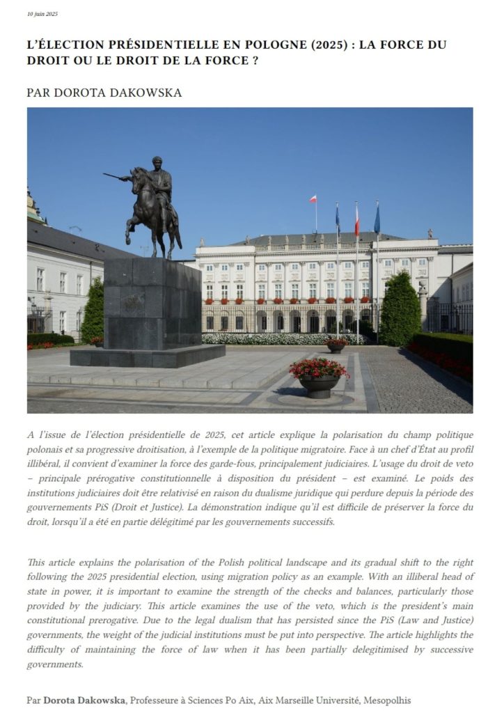 Article Dakowska Jus Politicum Article Dakowska Jus Politicum