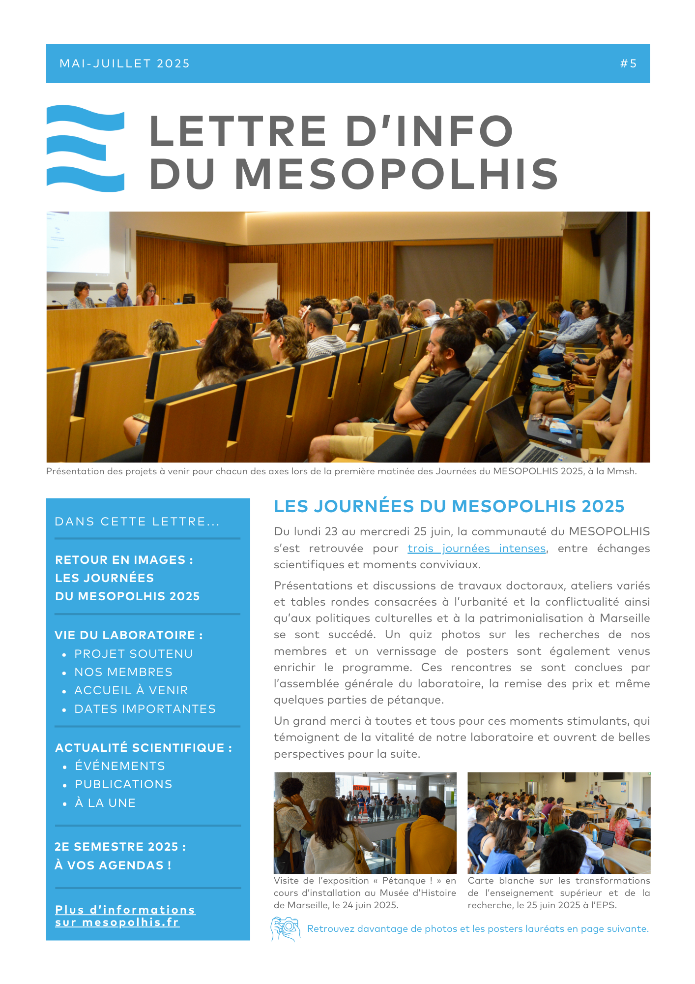 LETTRE D’INFO DU MESOPOLHIS Mai juin juillet 2025